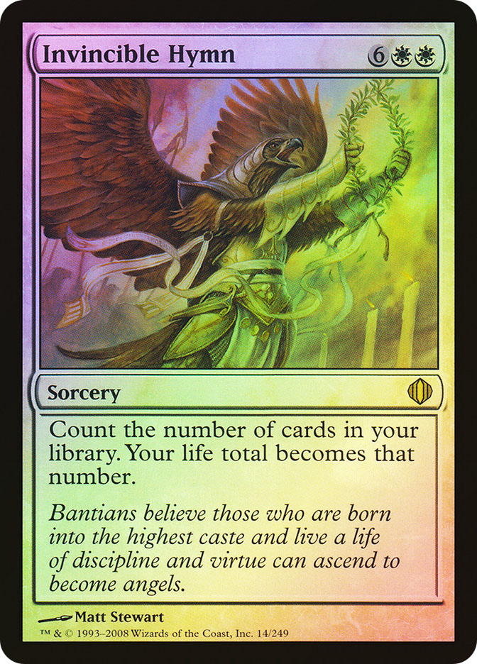 invincible mtg cards Custom Deck Count the number of cards in your library Invincible Hymn | Shards of