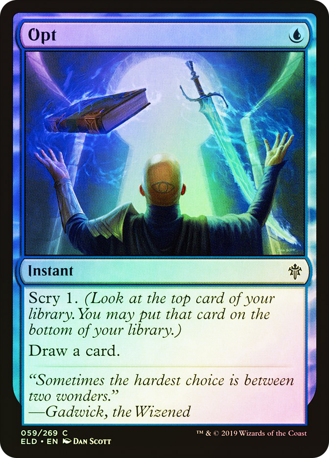 MTG foil  選択 Opt 英語版 Opt | Throne of Eldraine | Star City Games