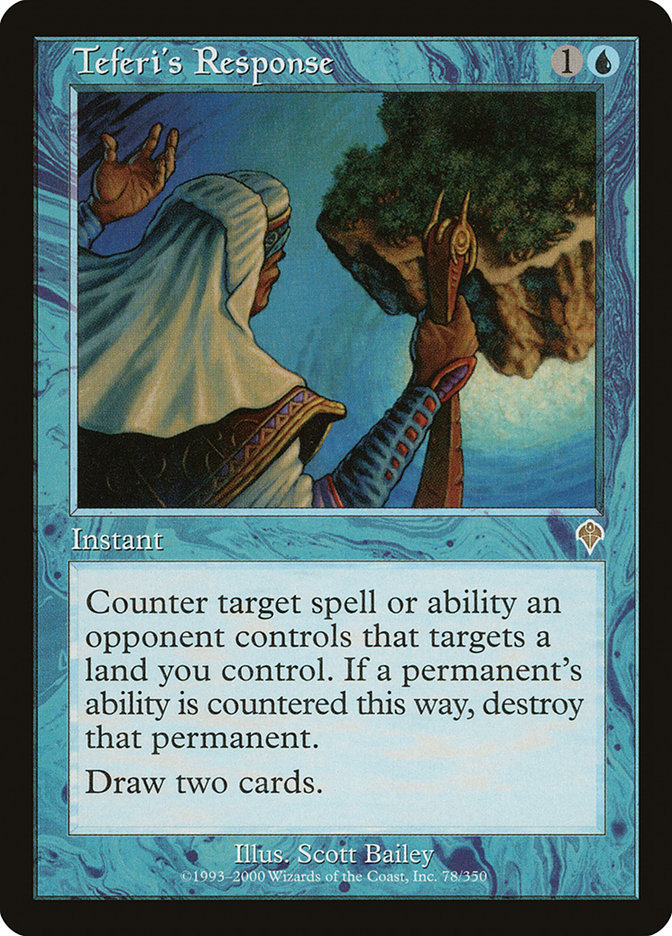 テフェリーの反応　英語　FOIL Teferi's Response Teferi's Response | Invasion | Star City Games