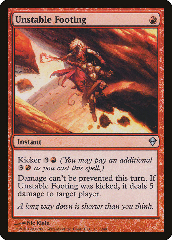 Unstable Footing | Zendikar | Star City Games