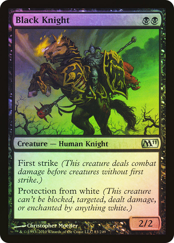 MTG 黒騎士/Black Knight DCIマーク 英語 foil Foil】《黒騎士/Black Knight》(FNM)[DCIマーク] 黒 | 日本最大