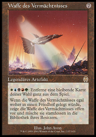 Magic: The Gathering - Arma Dell'Eredità (Legacy Weapon) - Rara - Set Apocalypse (APC). Carta Singola MTG.