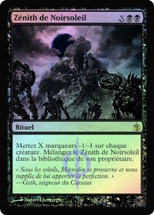 Magic: The Gathering – Black Sun's Zenith (Zenit Del Sole Nero) – Mirrodin Besieged – Carta Rara