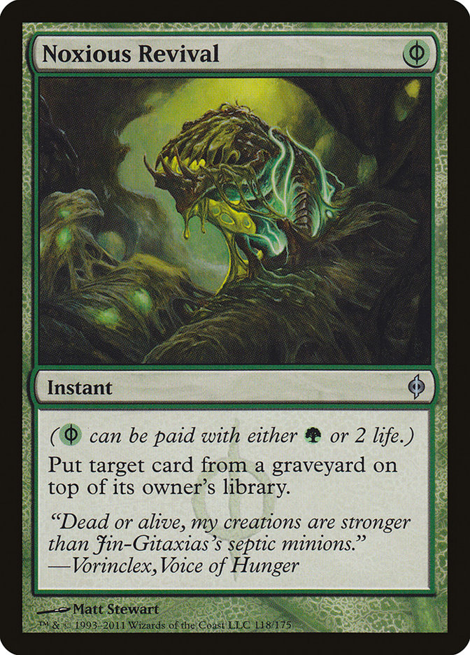 有毒の蘇生 foil Noxious Revival Noxious Revival | New Phyrexia | Star City Games