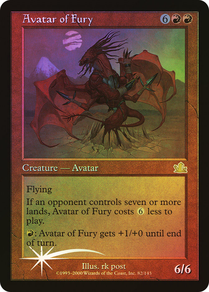 憤怒の化身/Avatar of Fury Foil 英語 MTG Avatar of Fury | Archenemy: Nicol Bolas | Star City Games