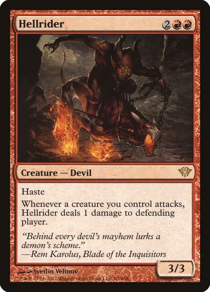 mtg best devil cards Hellrider | Dark Ascension