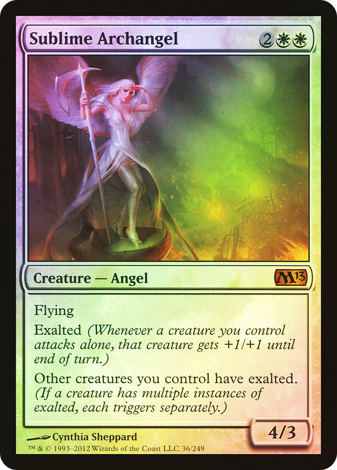 MtG foil M13 荘厳な大天使