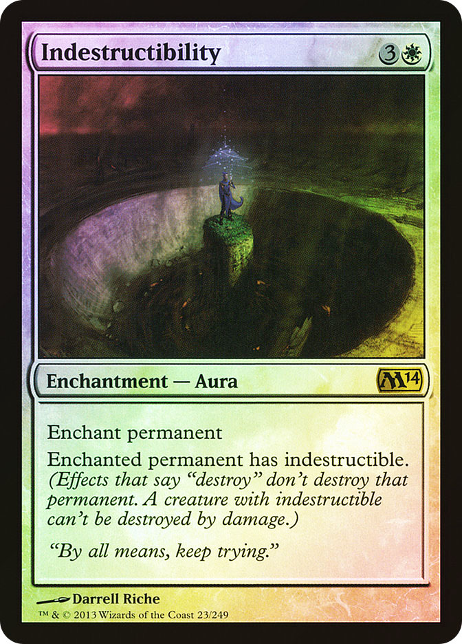 mtg cards that grant indestructible Magic The Gathering - Aura Enchant permanent Enchanted permanent is indestructible MTG Best Commander Auras Indestructible