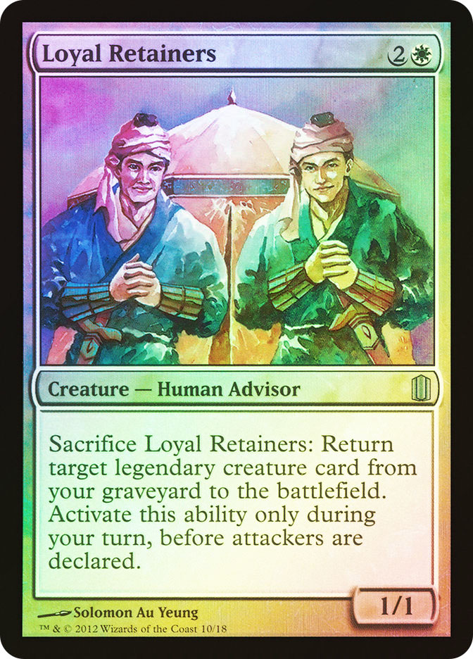 【マジック】◆mtg　忠臣/Loyal Retainers　Foil　プロモ◆ MTG〜兄弟戦争/プレリリース〜◇忠臣/Loyal Retainers◇Foil