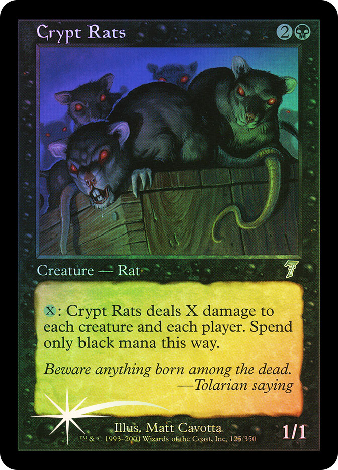 墓所のネズミ/Crypt Rats Foil 英語 MTG 墓所のネズミ/Crypt Rats》[VIS] 黒C | 日本最大級 MTG通販サイト