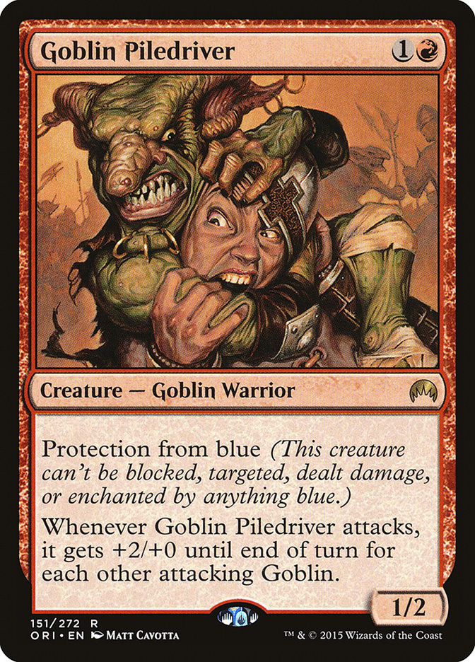mtg Goblin Piled 4枚セット　旧枠　ゴブリンの群衆追い mtg Goblin Piledriver 4枚セット 旧枠 ゴブリンの群衆追い - メルカリ