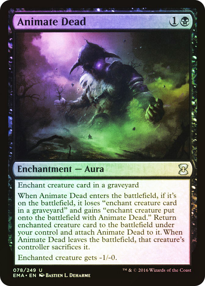 animate dead mtg card Magic: the Gathering - allowing players to showcase their cards in full fidelity without the muted effect that is typical to matte fronts Animate Dead
