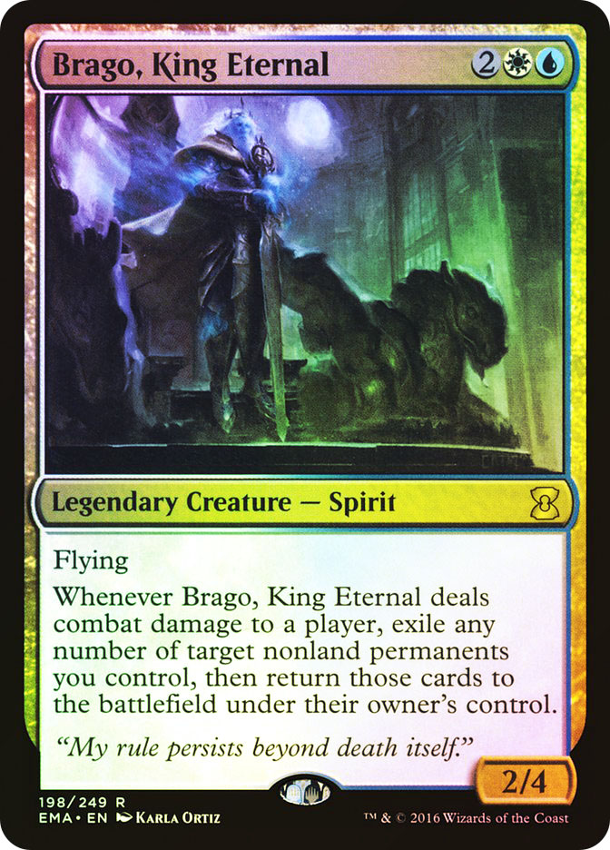 mtg brago commander deck EDH Deck Brago, King Eternal 100 Magic Cards Custom Deck Blink Flicker Flying Whenever Brago Brago, King Eternal | Eternal