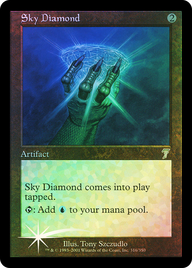 空色のダイヤモンド　Sky Diamond MTG 英語版foil SkyDiamond__83229.1653322468.