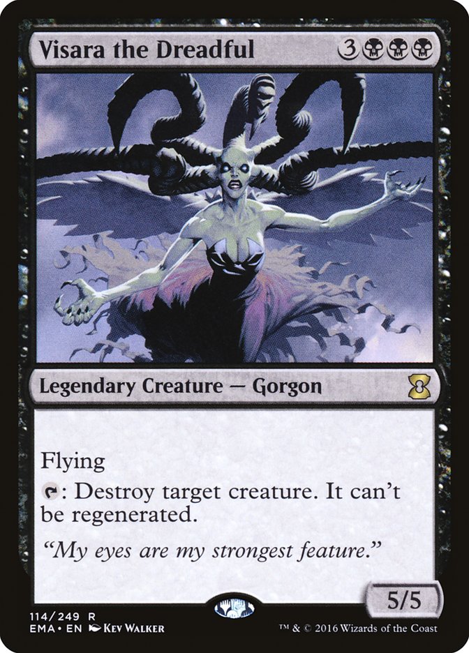 MTG Foil 戦慄をなす者ヴィザラ Visara the Dreadful Amazon.com: Magic The Gathering - Visara The Dreadful (114