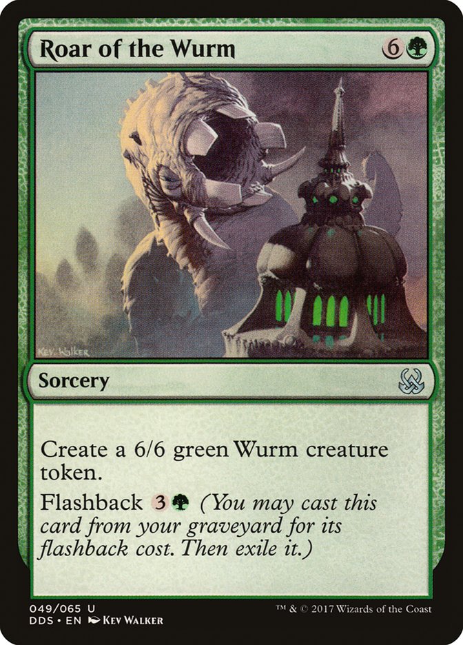 ワームの咆哮/Roar of the Wurm Foil 英語 3枚 MTG RoarOfTheWurm__33235.