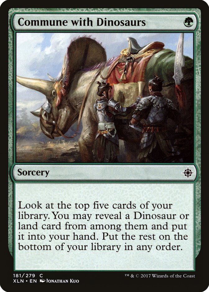 mtg ixalan dinosaur cards Magic The Gathering - The Lost Caverns of - Art Series Token Creature Dinosaur Rarity Commune with Dinosaurs | Ixalan
