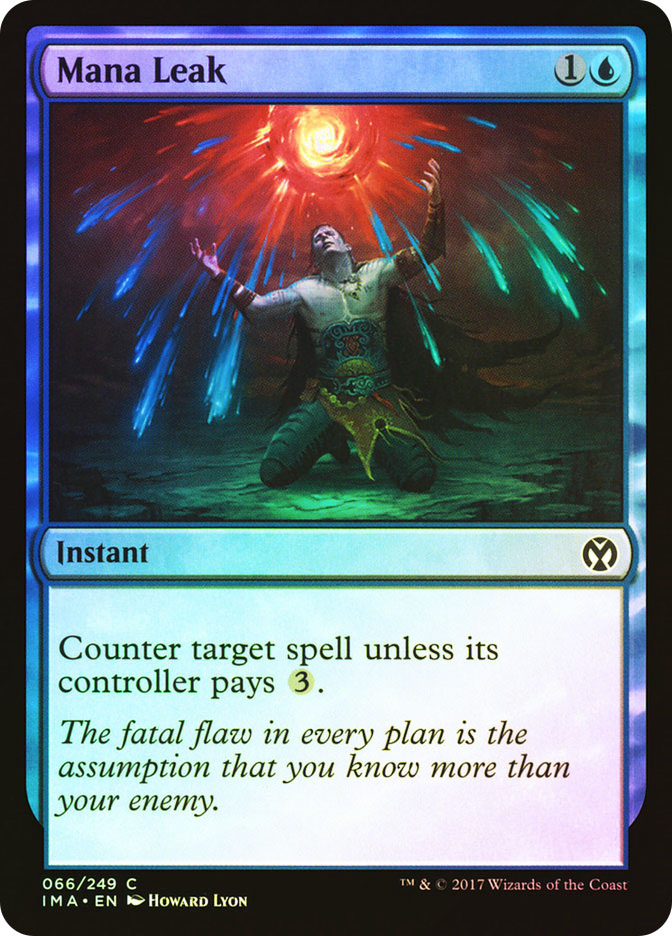 mtg マナ漏出 Mana Leak  foil サインド Mana Leak FOIL , Double Masters 2022 , NM , MTG, FREE