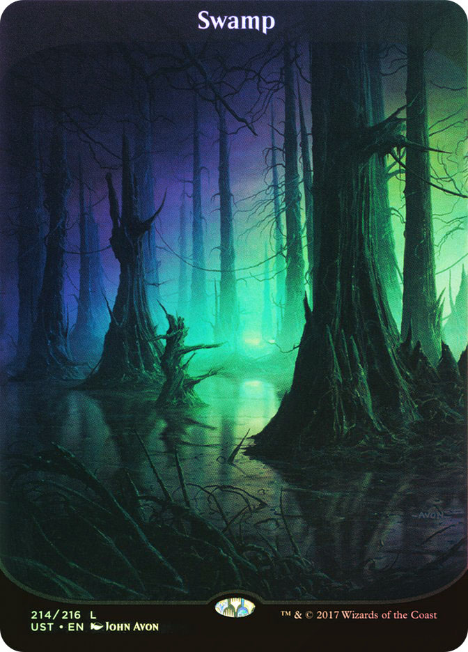 MTG foil 英語版 沼 Swamp Avon 0003 SLP ③ 1x] Swamp (340) - Foil Heavy Play, English Invasion MTG