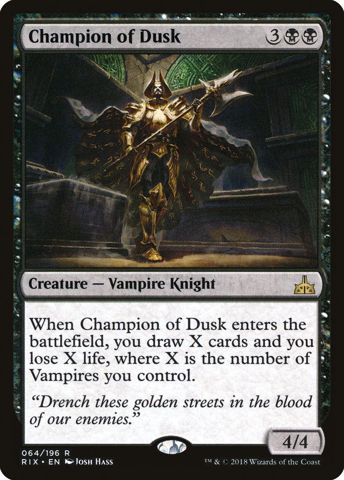 Champion of Dusk | Rivals of Ixalan | Star City Games