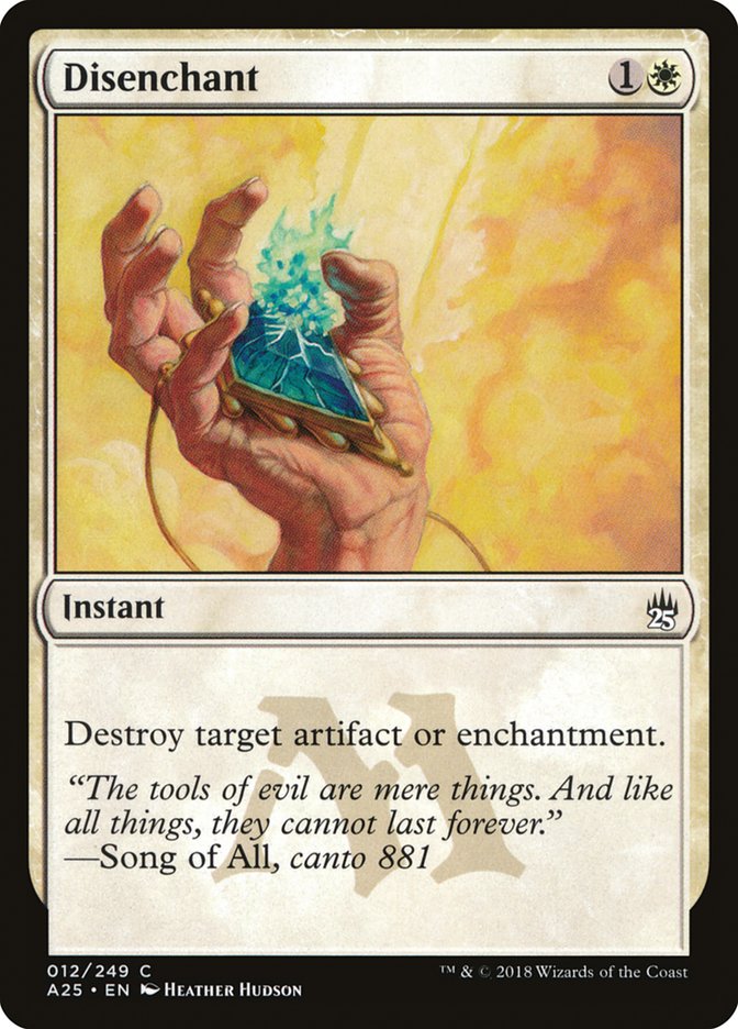 mtg cards like disenchant Disenchant [Masters 25] Damaged