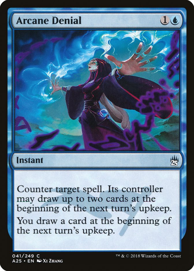 MtG Trading Card Game Masters 25 Common Arcane Denial #41