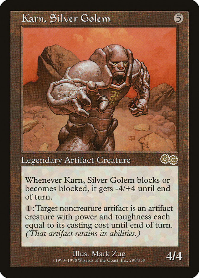 【Foil】Karn, Silver Golem英語版　マジックザギャザリング Karn, Silver Golem | Urza's Saga | Star City Games