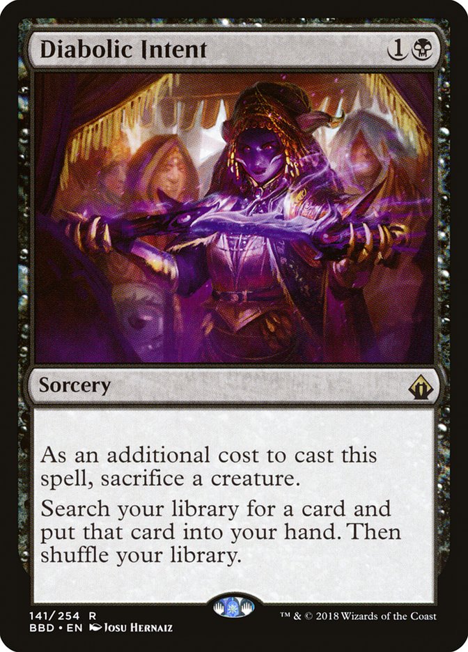 MTG Diabolic Intent FOIL 英語版　初版 MTG Diabolic Intent FOIL 英語版 初版 MTG Diabolic Intent