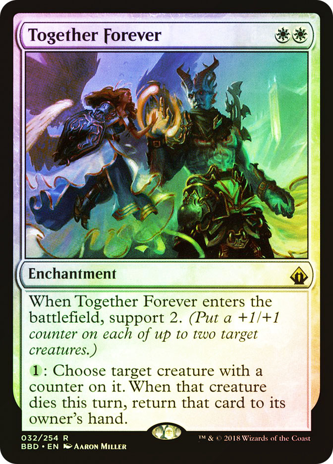 together forever mtg final fantasy [FINAL Commander] Choose target creature with a counter on it Together Forever | Battlebond |