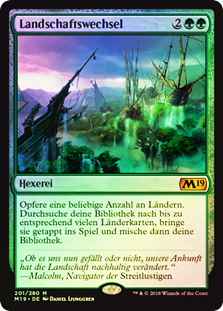 MTG 風景の変容/Scapeshift M19版 日本語 2枚 Scapeshift__11415.1590612138.