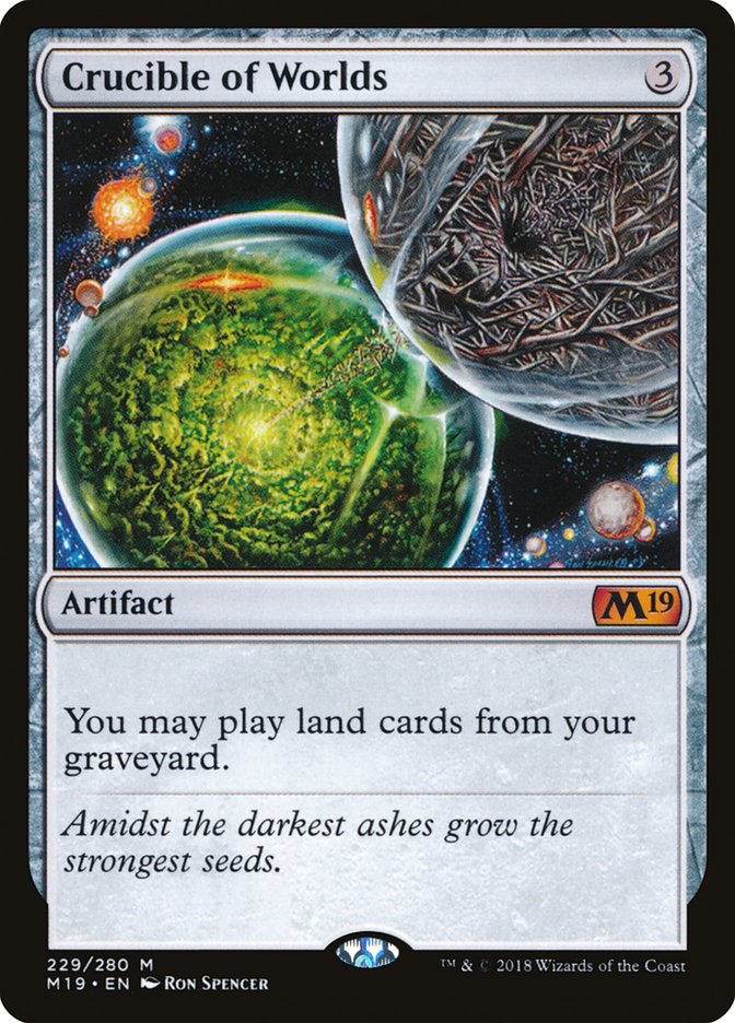 MTG Crucible of Worlds/世界のるつぼ 部分Foil 英語版 Crucible of Worlds | Core Set 2019 | Star City Games