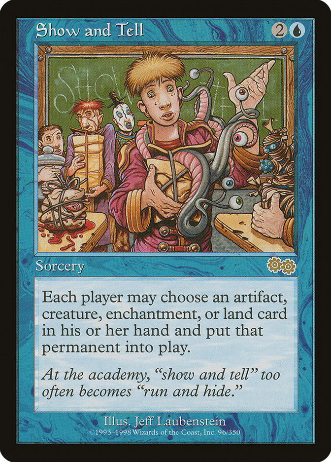 実物提示教育 Show and Tell 2枚セット USG サーガ MTG 実物提示教育 [USG] 【BIGWEB | MTG】日本最大級の激安カード