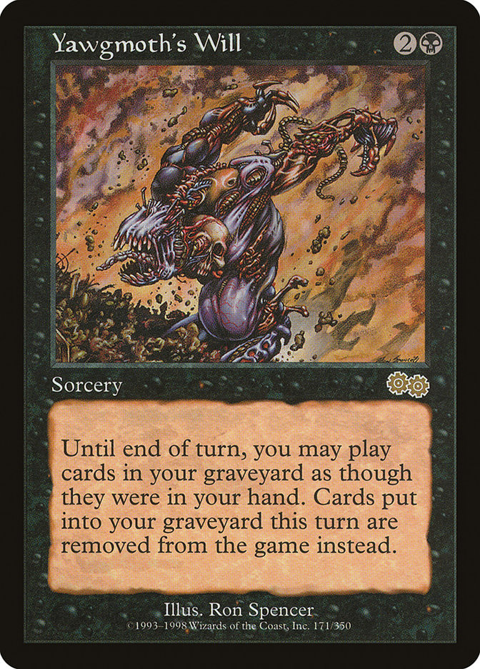 MTG ヨーグモスの意志 Yawgmoth's Will USG 日版 EDH Yawgmoth's Will | Urza's Saga | Star City Games