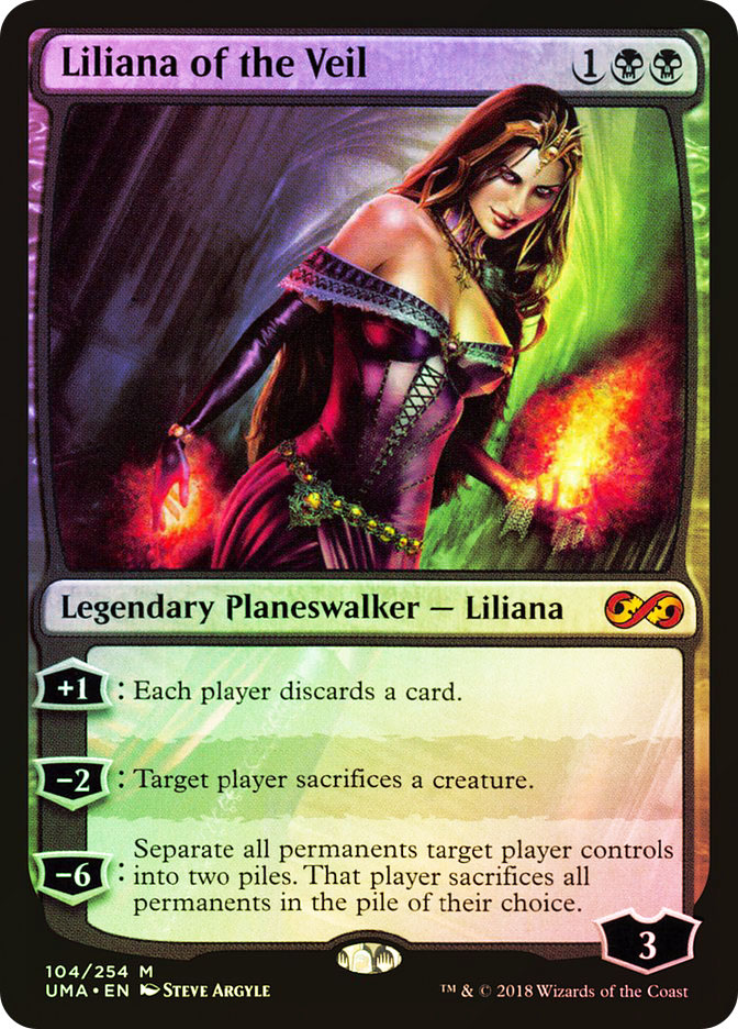 ヴェールのリリアナ mtg プレイマット Steve Argyle サインド Liliana of the Veil Stitched Play Mat MTG Playmat Holo