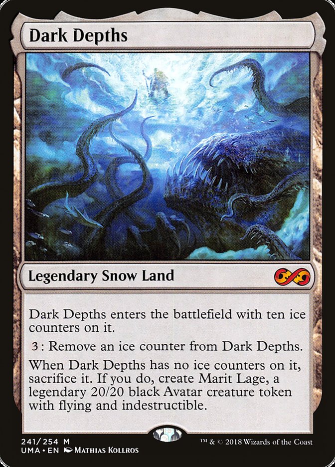 MTG 《暗黒の深部/Dark Depths》旧枠 英語版 foil 4枚セット www