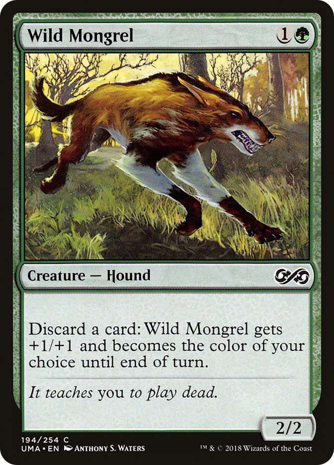 野生の雑種犬/Wild Mongrel Foil 英語 4枚 MTG wild-mongrel-194__91476.