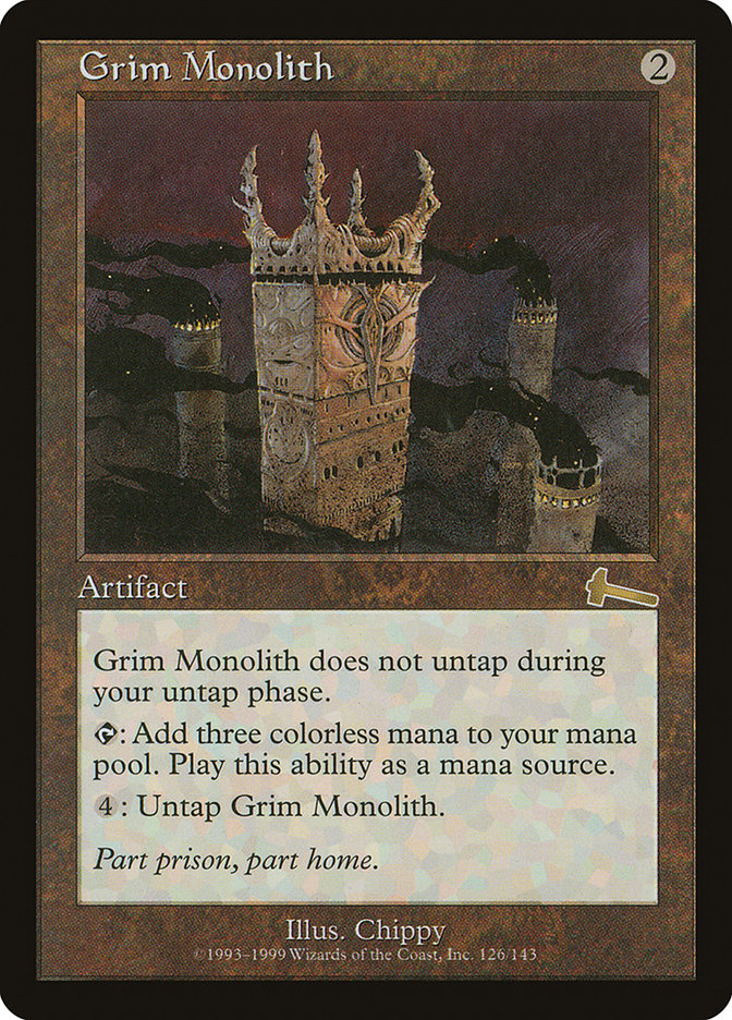 Grim Monolith アーティファクトカード　３枚　バラ売り可　外国語版 Grim Monolith | Urza's Legacy | Star City Games