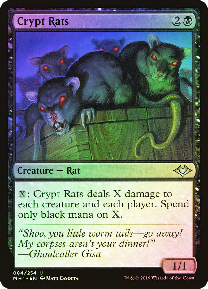墓所のネズミ/Crypt Rats Foil 英語 MTG Crypt Rats | Modern Horizons | Star City Games