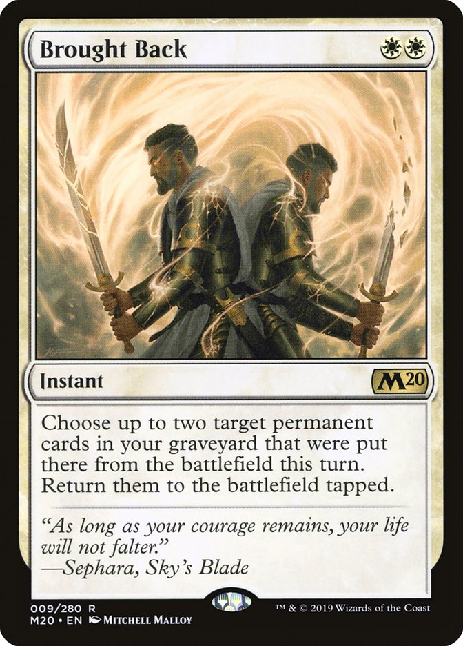mtg arena card backs of Glory Proxy Gilded Goblet Choose up to two target permanent cards in your graveyard that were put there from the battlefield this turn I got this card on