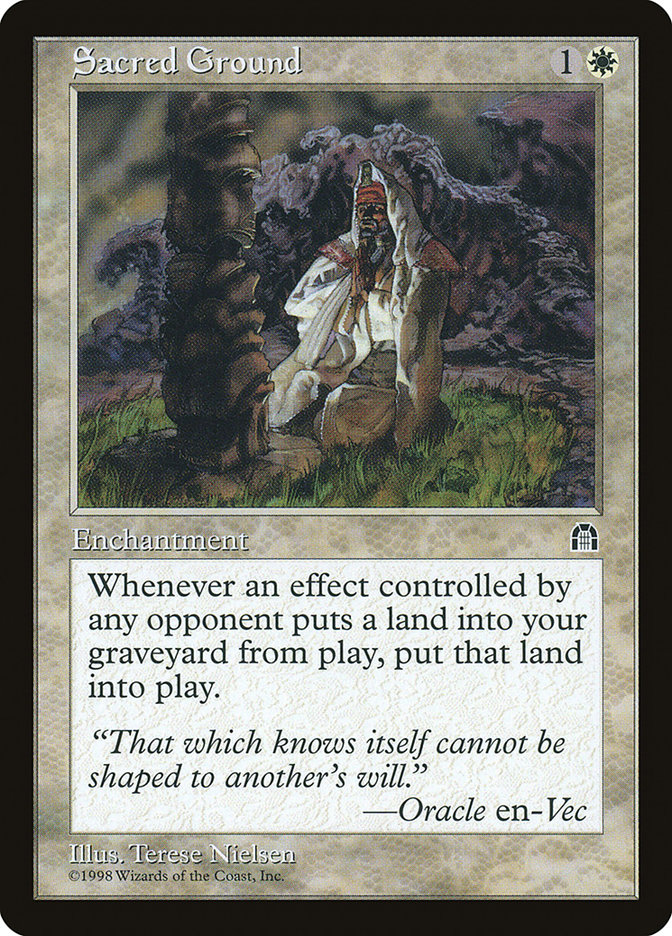 USED MTG FOIL 聖なる場 Sacred Ground 日本語 1枚 Sacred Ground | Stronghold | Star City Games