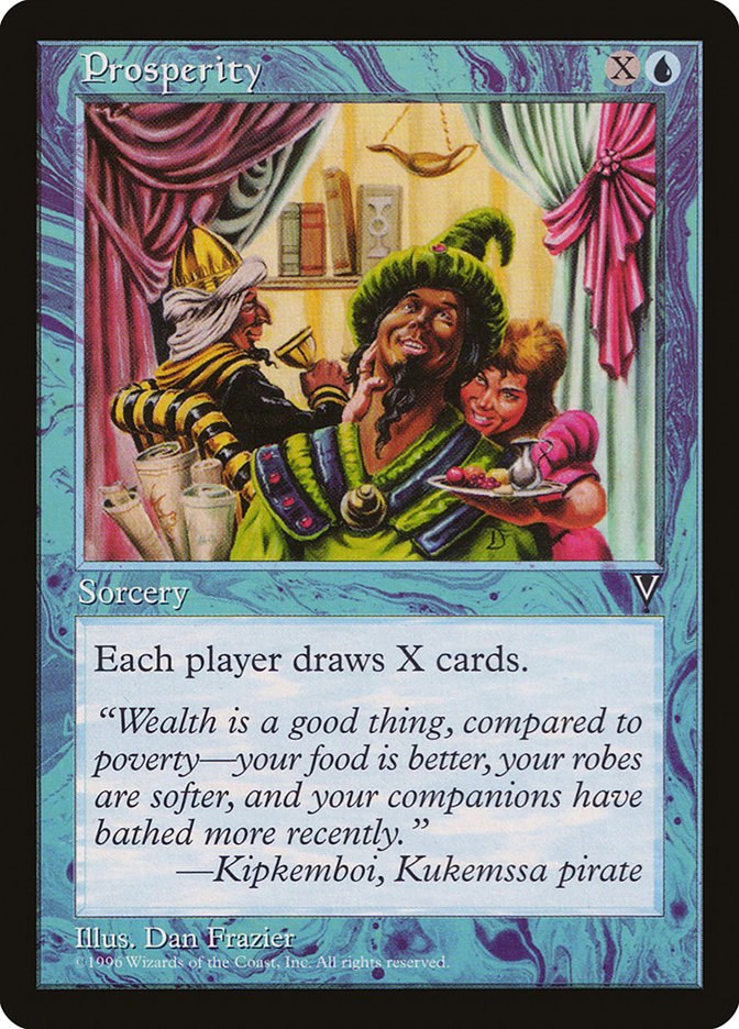 mtg prosperity post cards Magic The Gathering - Outlaws of Thunder Junction - Breaking News Each player draws X cards. These might be the most