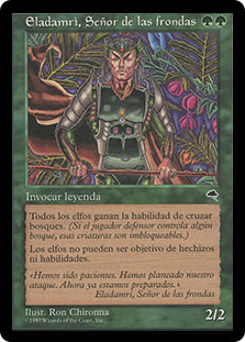 MTG Eladamri, Lord of Leaves TMP 2枚 EladamriLordOfLeaves__65376.