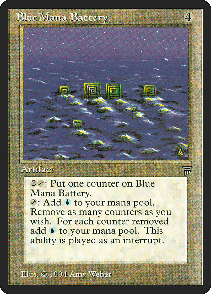 MTG　Blue Mana Battery AP　アーティストプルーフ　アート Blue Mana Battery | Legends | Star City Games