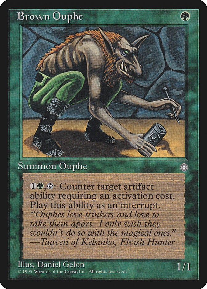 mtg ouphe cards Magic The Gathering - Modern Horizons - Collector Knickknack Ouphe enters the battlefield with X +1/+1 counters on it MTG Troublemaker Ouphe Wilds OF
