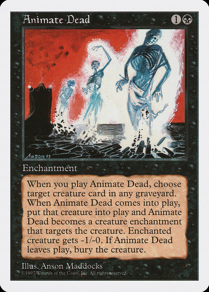 マジック：ザ・ギャザリング MAGIC CARDS/ANIMATE-DEAD/RARE '97ver. Animate Dead | 5th Edition | Star City Games