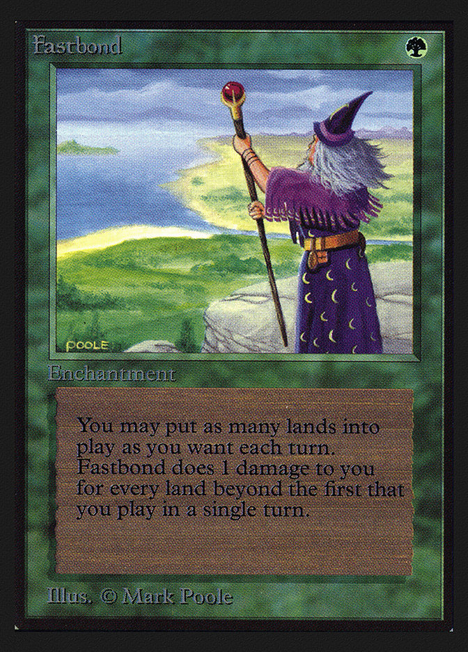 マジック：ザ・ギャザリング [EX+]Fastbond 3ED EN MTG Fastbond (Not Tournament Legal) | Collectors' Edition | Star