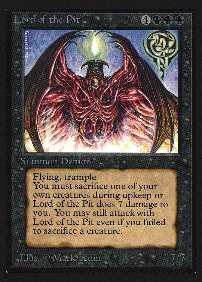 奈落の王　Lord of the Pit MTG 30th edition Lord of the Pit (Not Tournament Legal) | Collectors' Edition