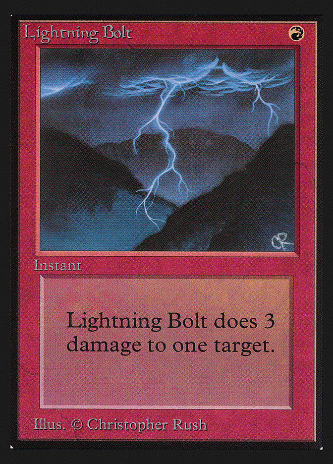 Lightning Bolt (Not Tournament Legal) | International Edition | Star City  Games