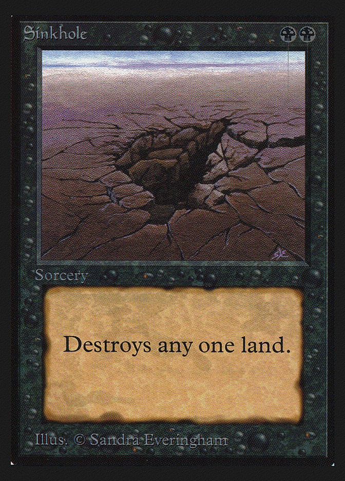 [ハドーケン] MTG 陥没孔 / Sinkhole ベータ版 LEB Sinkhole | International Edition | Star City Games