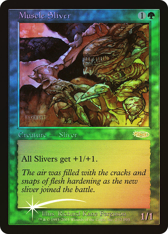 MTG 筋肉スリヴァー/Muscle Sliver(FNM)Foil 4枚セット MTG 筋肉スリヴァー/Muscle Sliver(FNM)Foil - メルカリ